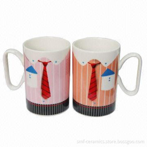 9oz New Bone/China Ceramic Mugs, Various Colors Available